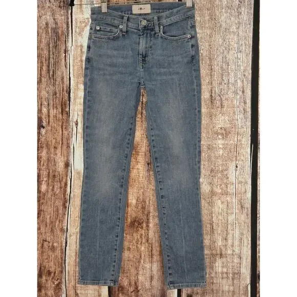 New 7 for All Mankind Size 24 Roxanne Ankle Bailey Current - Picture 8 of 10